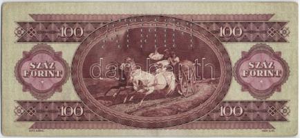 1949. 100Ft "MINTA" perforációval "B 095" sorozatszámmal T:II- lekerekített sark...