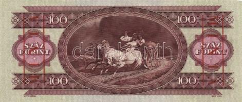 1960. 100Ft "MINTA" felülnyomással (csak!!) "B 267"  T:I