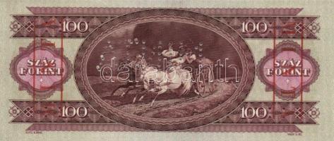 1962. 100Ft "MINTA" perforációval és felülnyomással "B 039" T:I