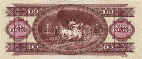 1975. 100Ft "MINTA" perforációval és felülnyomással "B 000" sorozatszámmal T:I