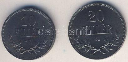 1918. 10f + 1920. 20f Fe T:2