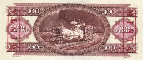 1989. 100Ft + 100Ft "MINTA" perforációval és felülnyomással "B 000" sorozatszámm...