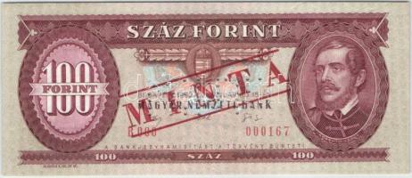 1992. 100Ft "MINTA" perforációval és felülnyomással "B 000" sorozatszámmal T:I