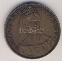 1987. "MÉE - Erzsébet királynő" matt Br emlékérem T:1
