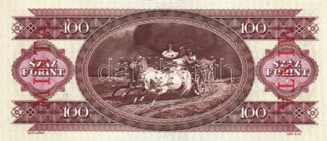 1995. 100Ft "MINTA" perforációval és felülnyomással "B 000" sorozatszámmal T:I
