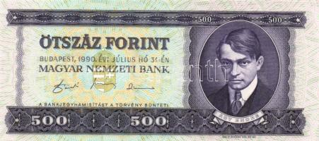 1990. 500Ft "E" betűjel T:I