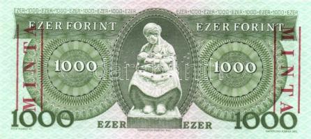 1983. 1000Ft "MINTA" perforációval és felülnyomással "C 00000517" T:I