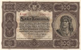 1920. 100K "Orell Füssli Zürich" T:I