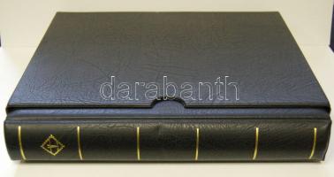 Gyűrűs berakó műbőr borítóval és tokkal, 70db kettes osztású lappal, újszerű állapotban