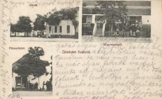 Szak nagyvendéglővel és fűszerüzlettel