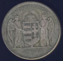 1930. 5P Ag "Horthy jobbra" T:3
