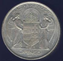 1939. 5P Ag "Horthy - balra" T:2- apró ph