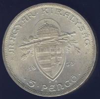 1938. 5P Ag "Szent István" T:3+ kis ph