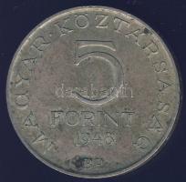 1948. 5Ft Ag "Petőfi" T:2-/3+