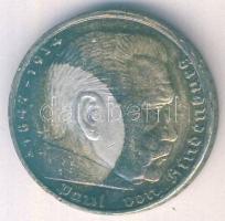 Német 3. Birodalom 1938A 5M Ag "Hindenburg" h.k.-tel T:2- ph. patina