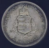 1936. 2P Ag "Liszt" T:2/2- patina