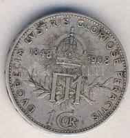 Ausztria 1908. 1K Ag "Jubileum" T:3+