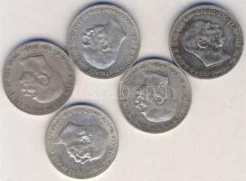 Ausztria 1915. 1K Ag (5x) T:2,2- ph.