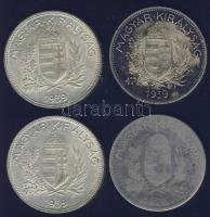 1926. 1P Ag + 1939. 1P Ag (3x) T:2-,3