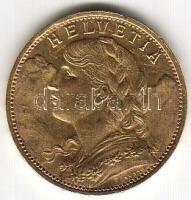 Svájc 1927 20Fr arany 6,4516gr T:2 Aranyárban !