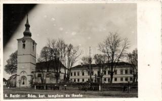 Barót Catholic church, school and national flag