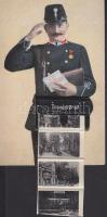 Tusnádfürdő postman leporellocard