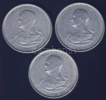 1943. 5P "Horthy balra" Alu (3x) T:2- ph.