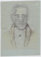 1949 jelzés nélkül: Goethe, ceruza-papír 19x27 cm