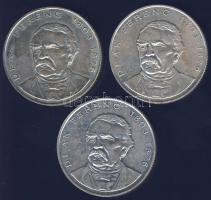 1994. 200Ft Ag "Deák" (3x) T:2,2-