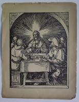 cca 1900 Albrecht Dürer: fametszet-papír, jelzett, 24x32 cm