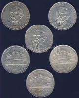 1993-94. 200Ft Ag "MNB,Deák" (6x) T:2,2-,2/3+ kis ph