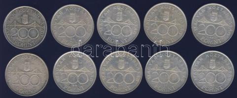1994. 200Ft Ag "Deák" (10x) T:2,2-,3