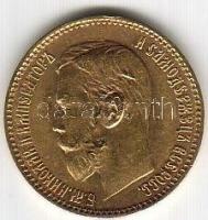 Oroszország 1898 5R arany 4,3001gr T:2 Aranyárban !