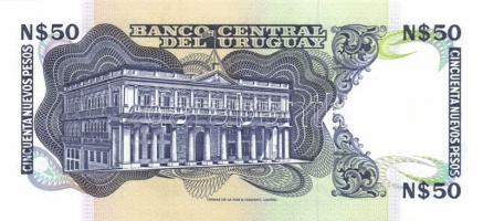 Uruguay 1989. 50P "G" (3x) + 100P "G" (3x) T:I