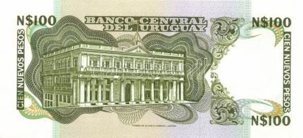 Uruguay 1989. 50P "G" (3x) + 100P "G" (3x) T:I