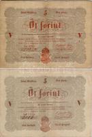 1848 5Ft 2klf színvariáns T:II