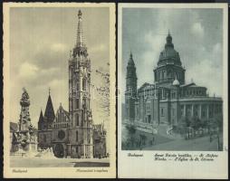 6 db Budapest képeslap az 1920-1930-as évekből