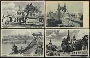 6 db Budapest képeslap az 1920-1930-as évekből