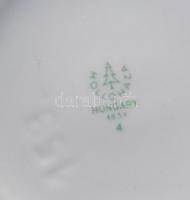 Rózsa mintás komplett 6 személyes Hollóházi porcelán kávés készlet / Rose-patterned chinaware coffe ...