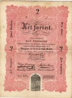 1848 "Kossuth-bankó" 2Ft 2db azonos "BPh"  betűjelzéssel ! T:II