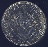 1938. 2P Ag "Madonna" T:2/2- patina