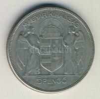 1930. 5P Ag "Horthy jobbra" T:3