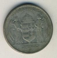 1930. 5P Ag "Horthy jobbra" T:3 ph.