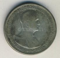 1930. 5P Ag "Horthy jobbra" T:3 ph