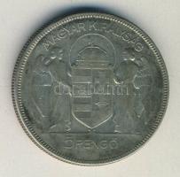 1930. 5P Ag "Horthy jobbra" T:3 ph.