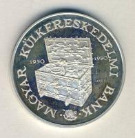 1990. "MKB" Ag emlékérem (36g) T:exPP Díszdobozban!