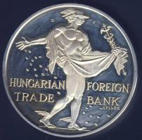 1990. "MKB" Ag emlékérem (36g) T:exPP Díszdobozban!