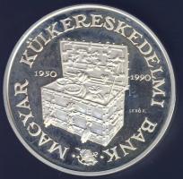 1990. "MKB" Ag emlékérem (36g) T:exPP Díszdobozban!