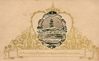 Komárom town hall, commemorative postcard Emb.