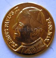 Lengyelország 1979. II. János Pál Pápa aranyozott emlékmedál T:1-